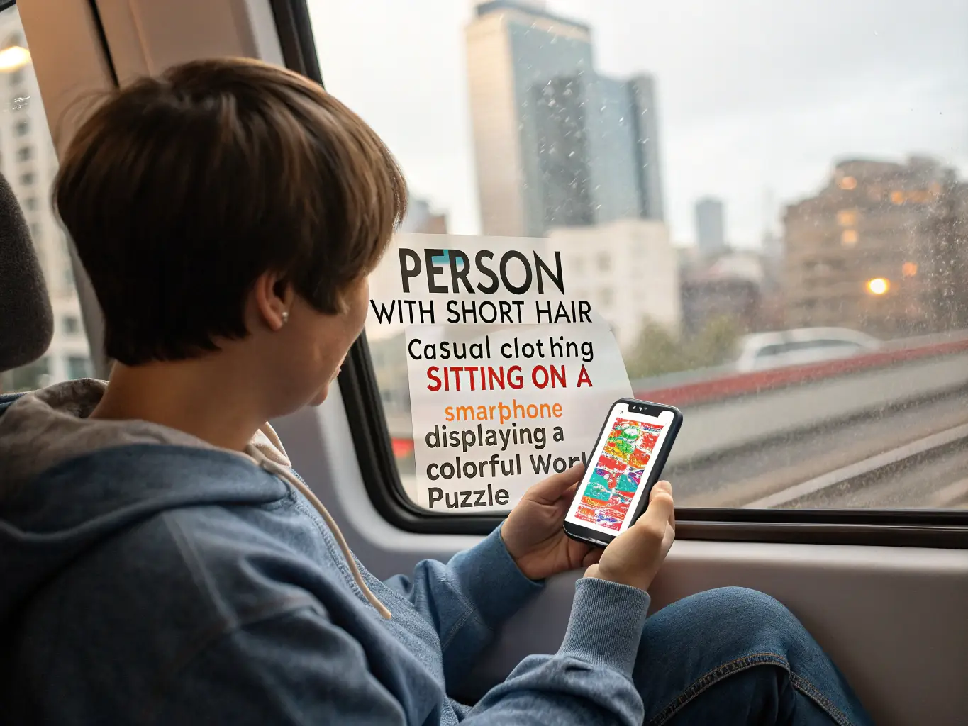 A person is playing a slot game on the GBET app on their tablet while traveling on a train. The app interface displays vibrant graphics and engaging animations of the slot game.